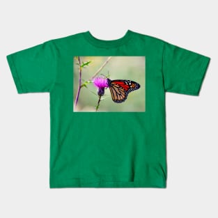 “Monarch’s Floral Snack” Kids T-Shirt